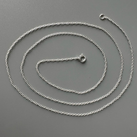 Sterling Silver Round Link Chain - Picture 8 of 10